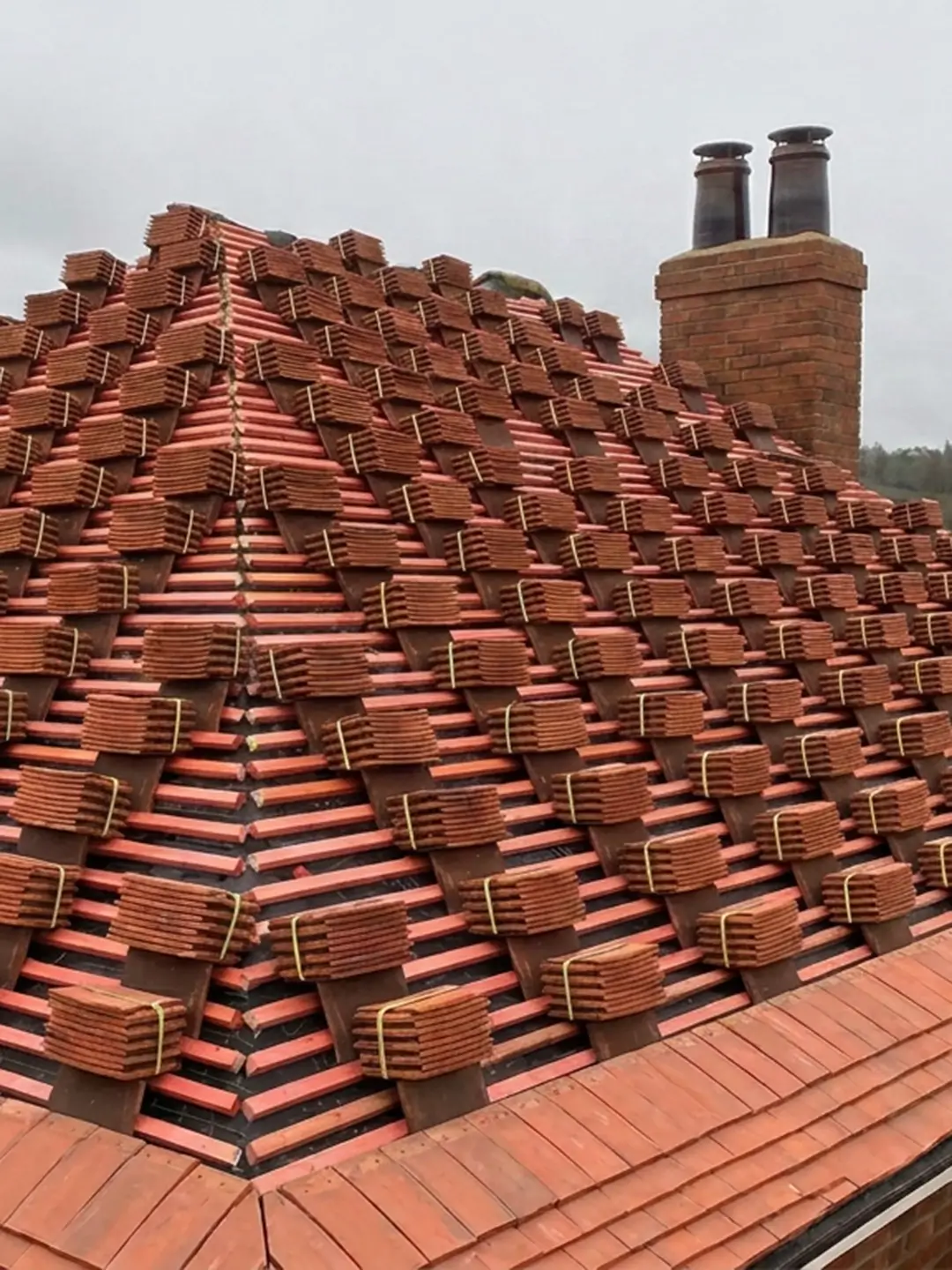 New tiled roof installed by Hastings Roofing in Hastings, East Sussex